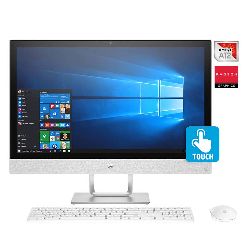 HP - HP Laptop 24-r017la AiO AMD A12-9730P 1 TB HDD 8 GB  