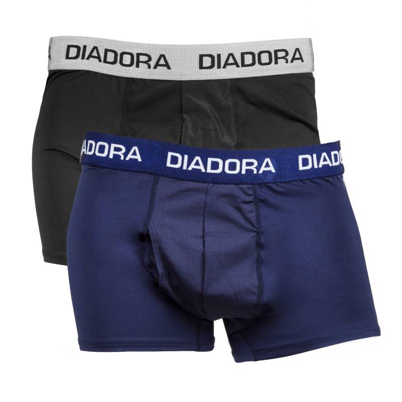 DIADORA - Bi-Pack Boxers Deportivos Negro Azul Marino