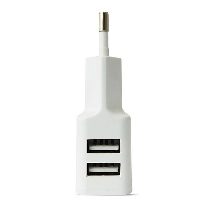 URBANO - Cargador de Pared 2 USB Blanco