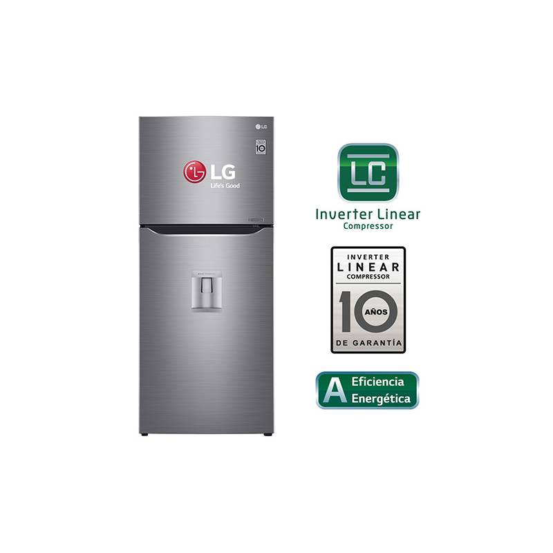 LG - Refrigerador Top Mount LT39WPP 394 Lt Silver