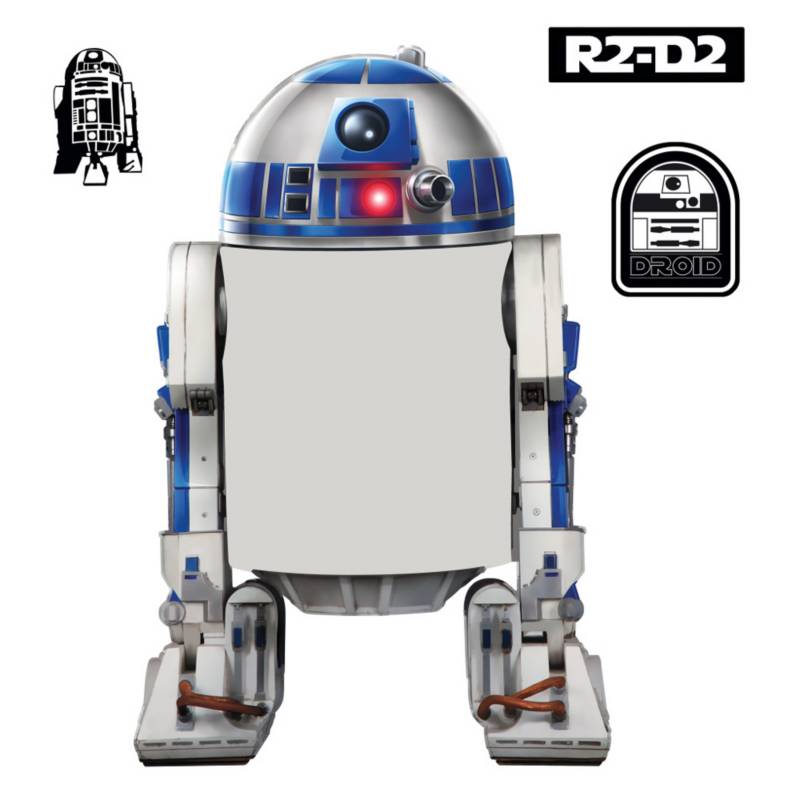 ROOMMATES DECOR - Vinil Autoadhesivo Pizarra de R2-D2 Star Wars