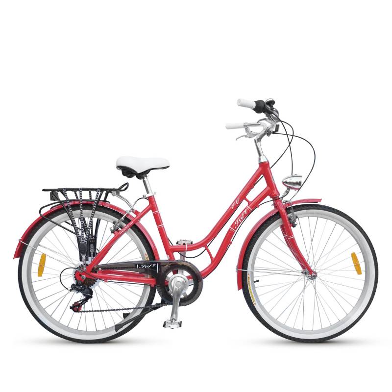 JAFI - Bicicleta  City 26P Mujer Rojo