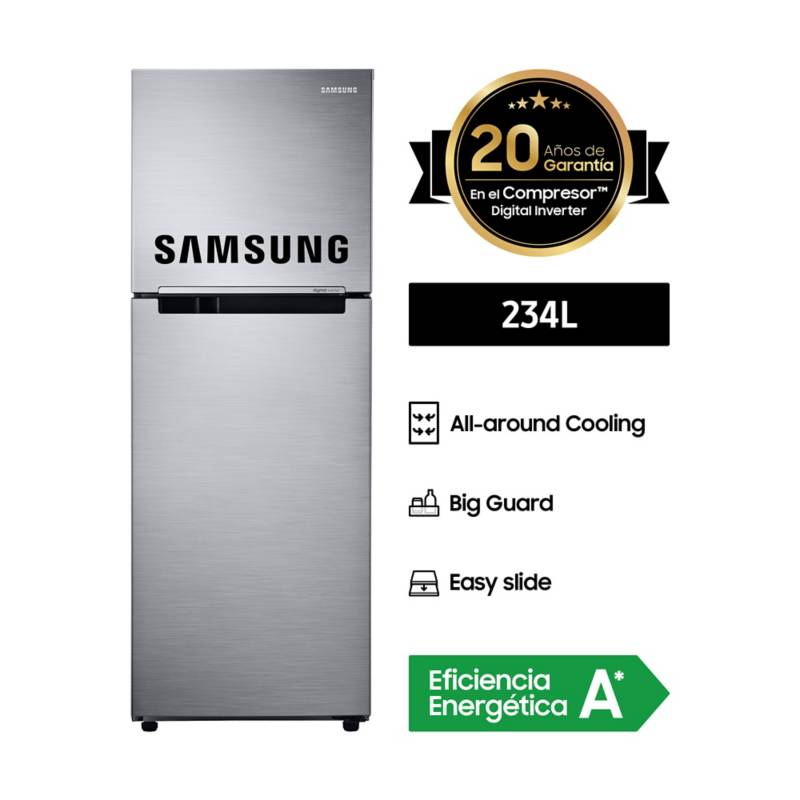 SAMSUNG - Refrigerador 234 litros RT22FARADS8/PE Silver