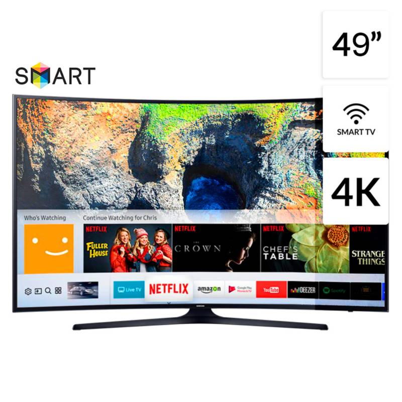 SAMSUNG - Televisor 49" 4K Ultra HD Smart TV UN49MU6303GXPE