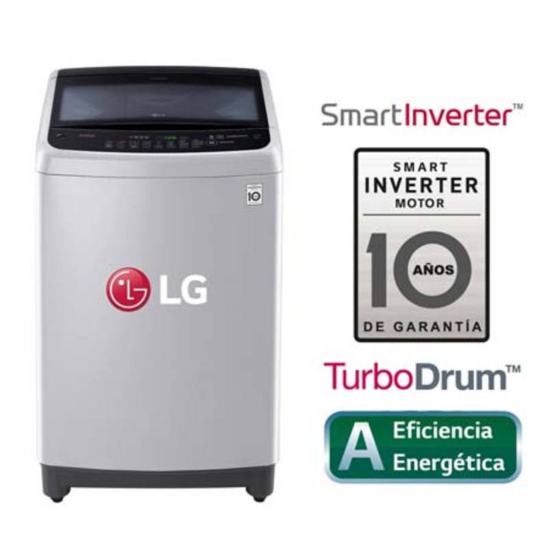Lavadora 13 Kg LG Carga superior Smart Inverter con Gris LG | falabella.com