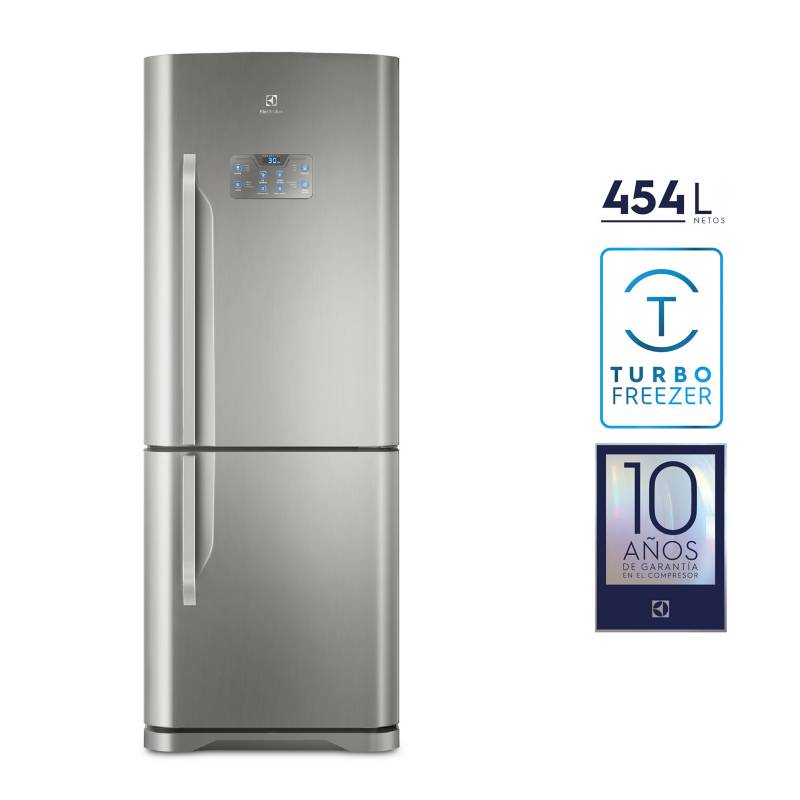 ELECTROLUX - Refrigeradora Bottom Freezer 454 L DB53X Inox