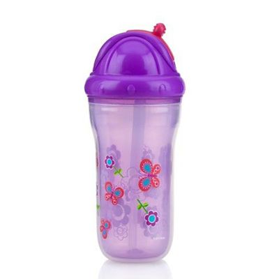 NUBY VASO ANTIGOTEO CAÑITA CLIK IT ANIMALES 270 ML