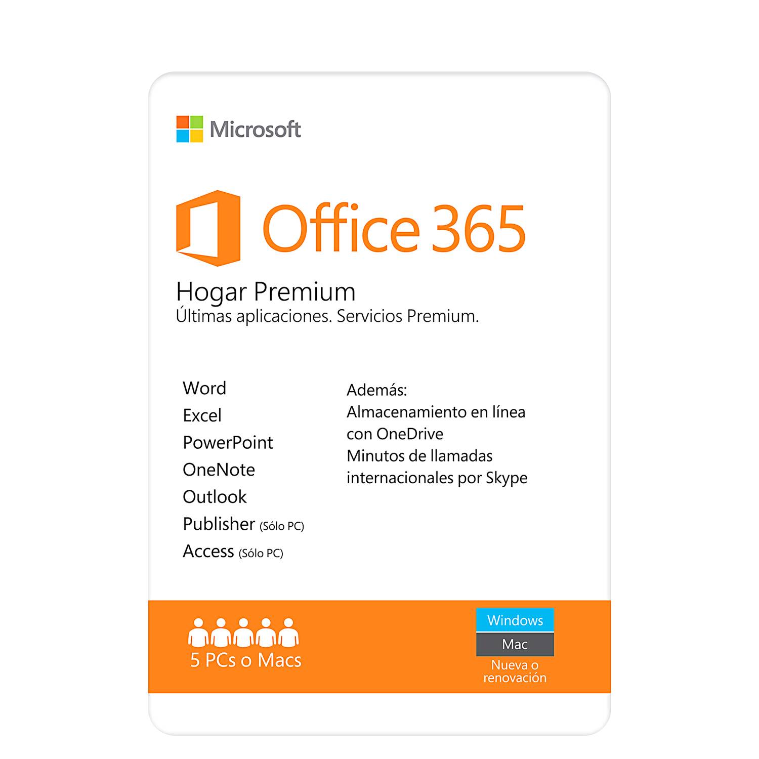 Office 365 Hogar Premium MICROSOFT 