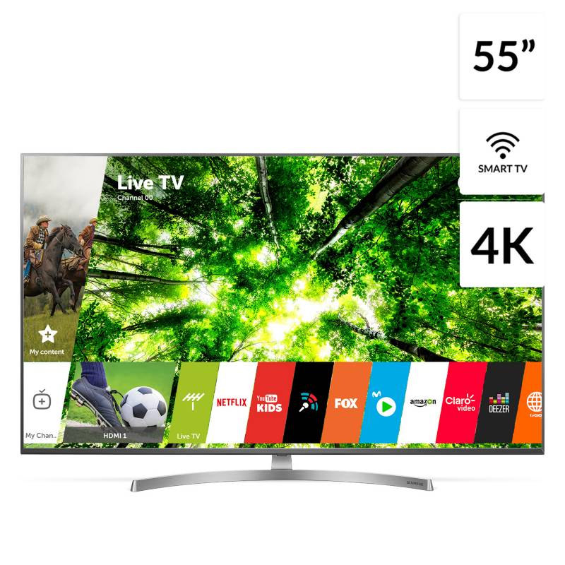 LG - Televisor 55" 4K UHD SMART TV 55SK8000PSA