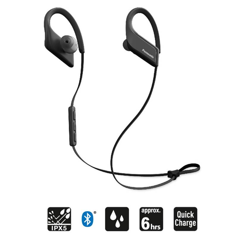 PANASONIC - Audífonos Bluetooth Deportivos BTS35 Negro