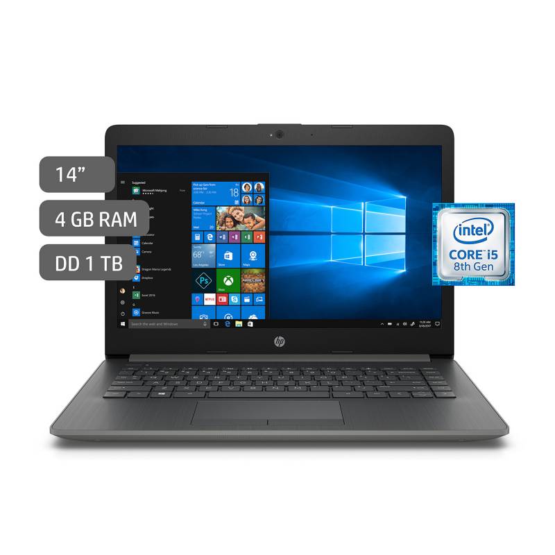 HP - Laptop 14" Core i5 4GB 1TB Gris