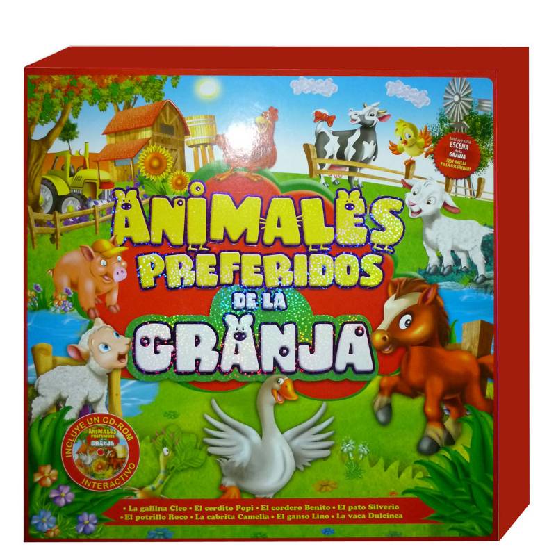 LEXUS - Animales preferidos de la granja - 8 libritos+cd