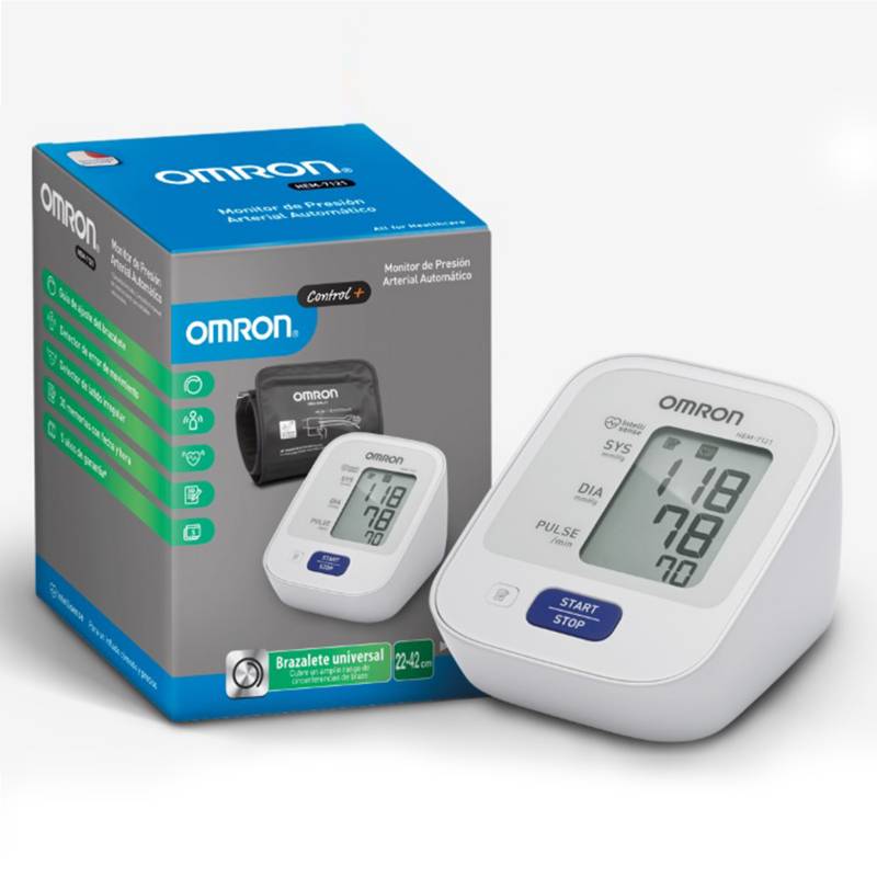 OMRON - Monitor de Presión Arterial de Brazo Automático Control Plus