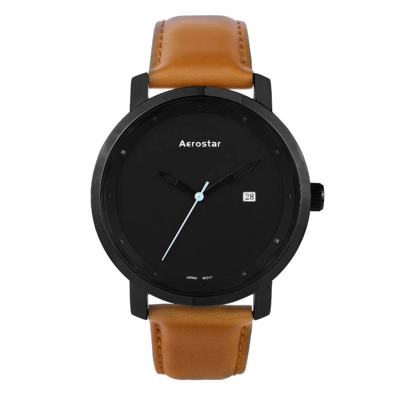 AEROSTAR - Reloj Hombre Análogo De Cuero 2153001