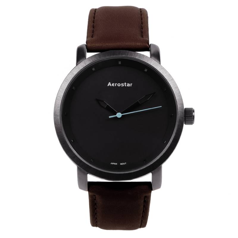 AEROSTAR - Reloj Hombre Análogo De Cuero 2156001