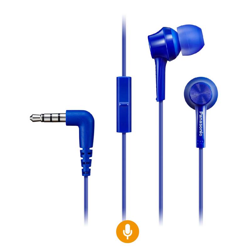 PANASONIC - Audífonos Intraculares C/Micrófono Azul