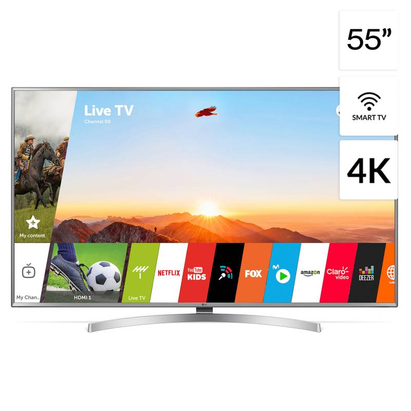 LG - Televisor 55" 4K UHD SMART TV 55UK6550PSB