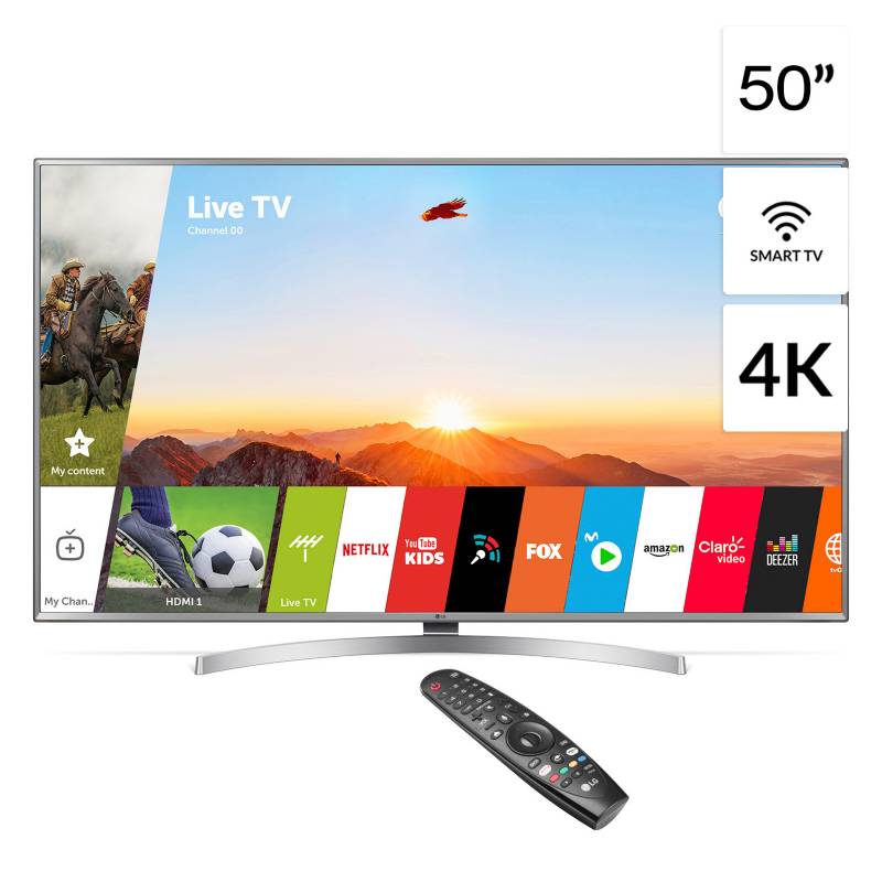 LG - Televisor 50" 4K UHD SMART TV 50UK6550PSB