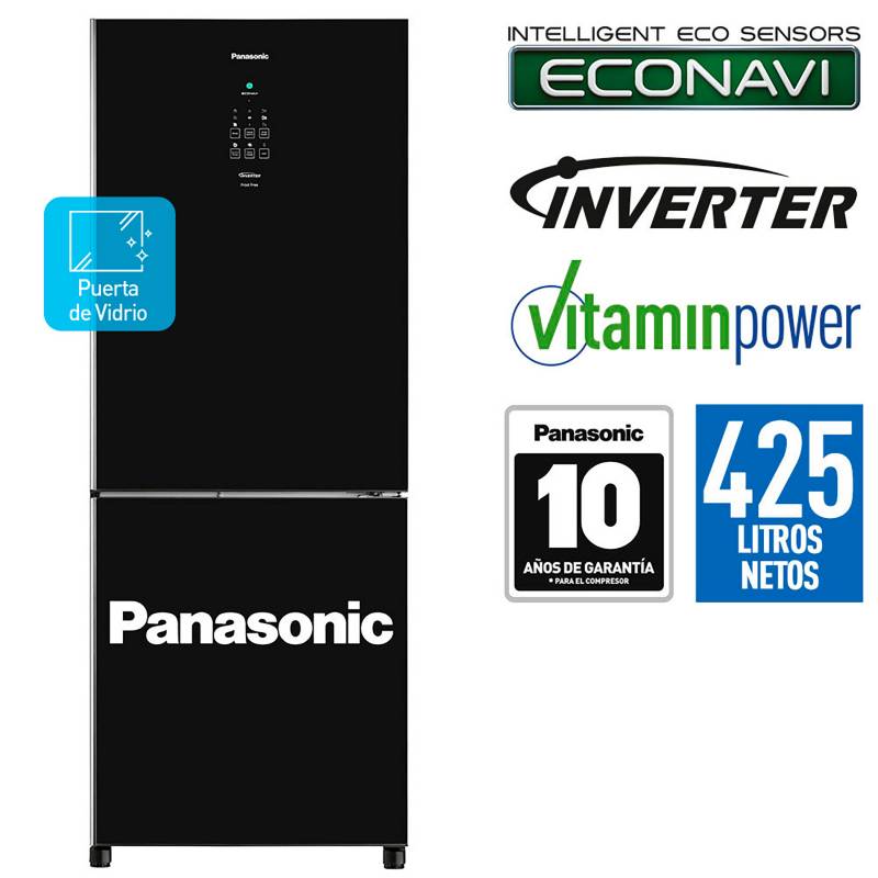 PANASONIC - Refrigeradora NR-BB53GV3BD 425 Lts Negro