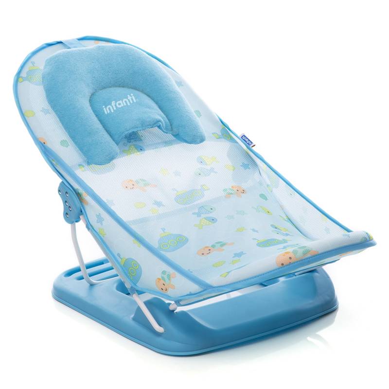 INFANTI - Accesorio de Baño para Bebé Soporte de Bañera Azul 