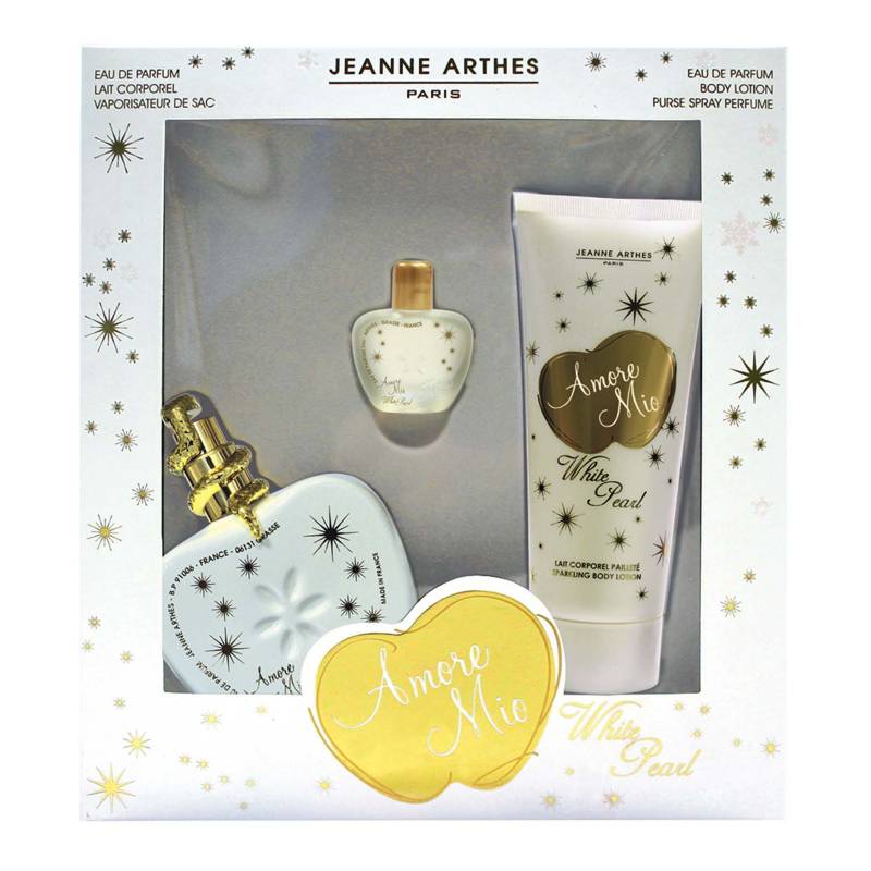 Jeanne Arthes Estuche Amore Mio White Pearl Edp 100 ml + Body Lotion + Mini  JEANNE ARTHES