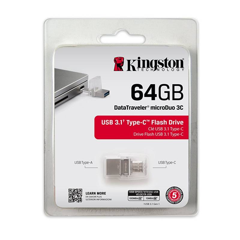 KINGSTON - Memoria MicroDuo 3C Kingston 64GB OTG