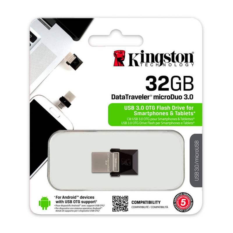 KINGSTON - Memoria MicroDuo 3.0 Kingston 32GB OTG