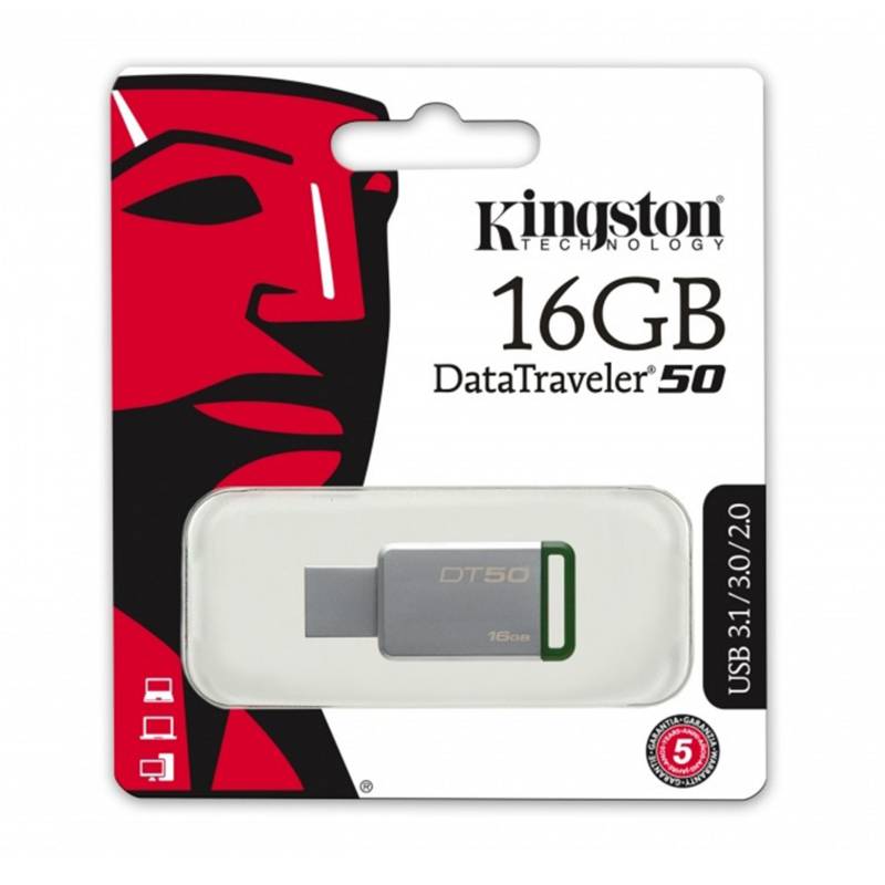 KINGSTON - Memoria USB Kingston 16GB DataTraveler 50