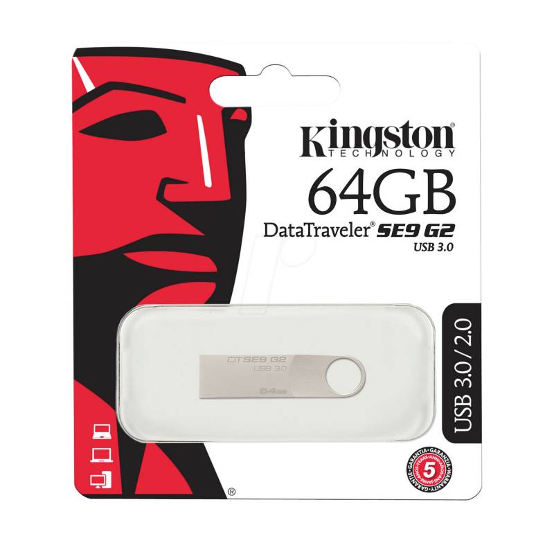 KINGSTON - Memoria USB Kingston 64GB DataTraveler SE9 G2
