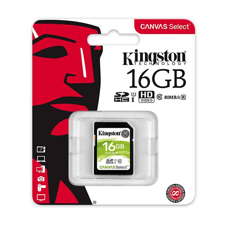 KINGSTON - Memoria SD Kingston 16GB UHS-I Clase 10