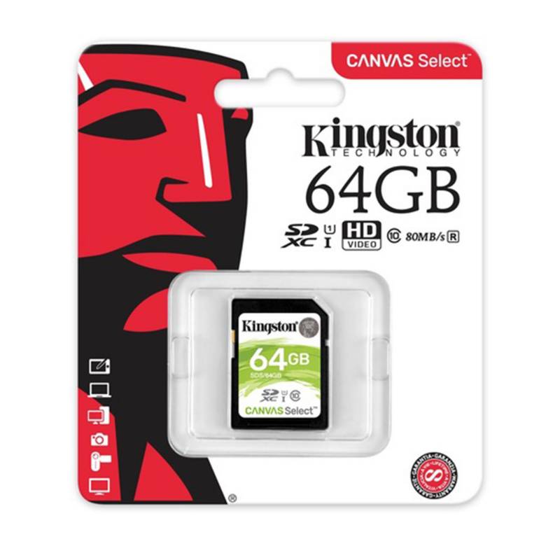 KINGSTON - Memoria SD Kingston 64GB UHS-I Clase 10