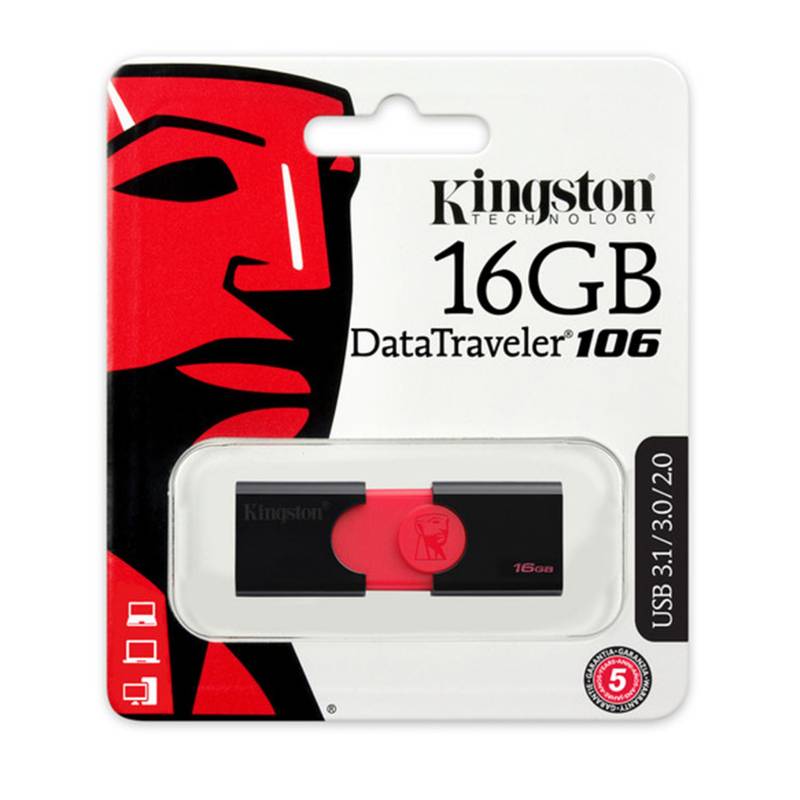 KINGSTON - Memoria USB Kingston 16GB DataTraveler 106