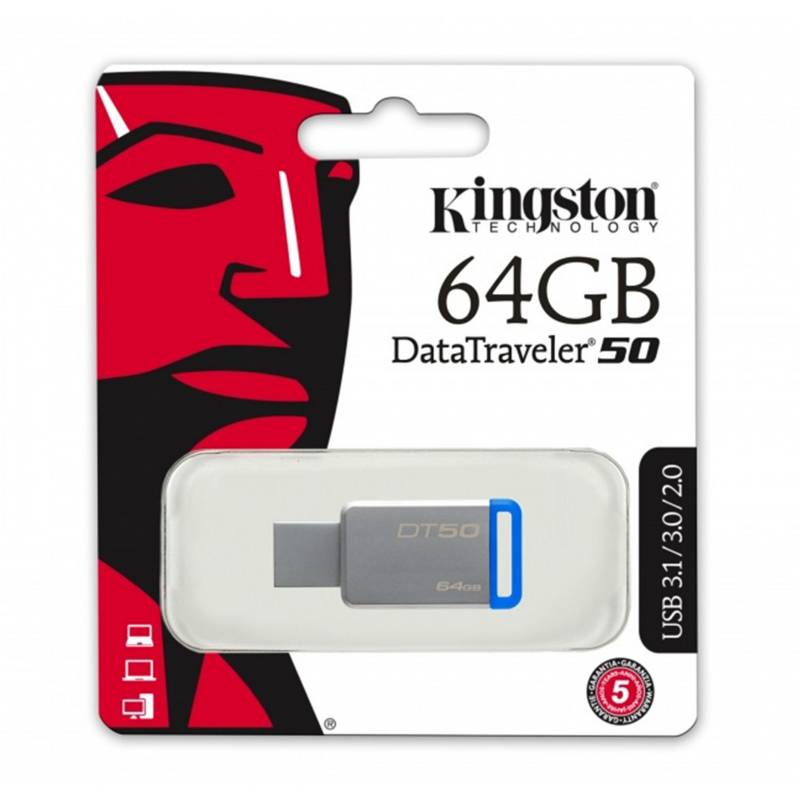 KINGSTON - Memoria USB Kingston 64GB DataTraveler 50