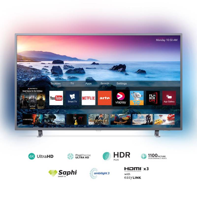 PHILIPS - Televisor 65" AMBILIGHT 4K Ultra HD Smart TV 65PUD6703