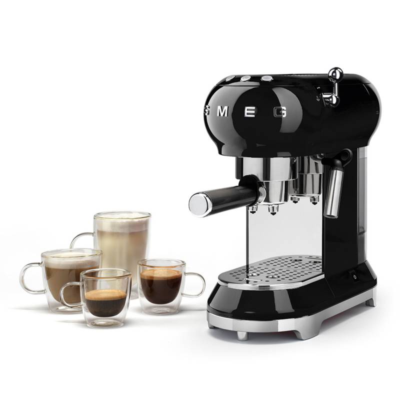 SMEG - Cafetera Espresso 15 Bares ECF01BLEU-220 Negro