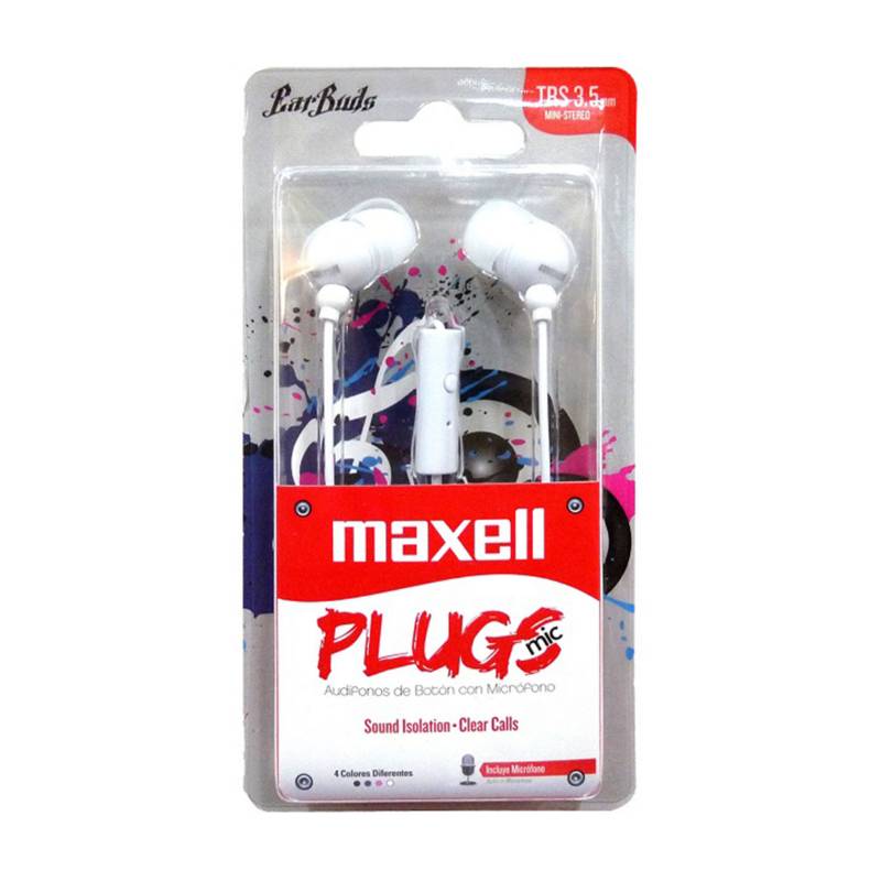 MAXELL - Audífonos INMIC Buds C/Micro Blanco