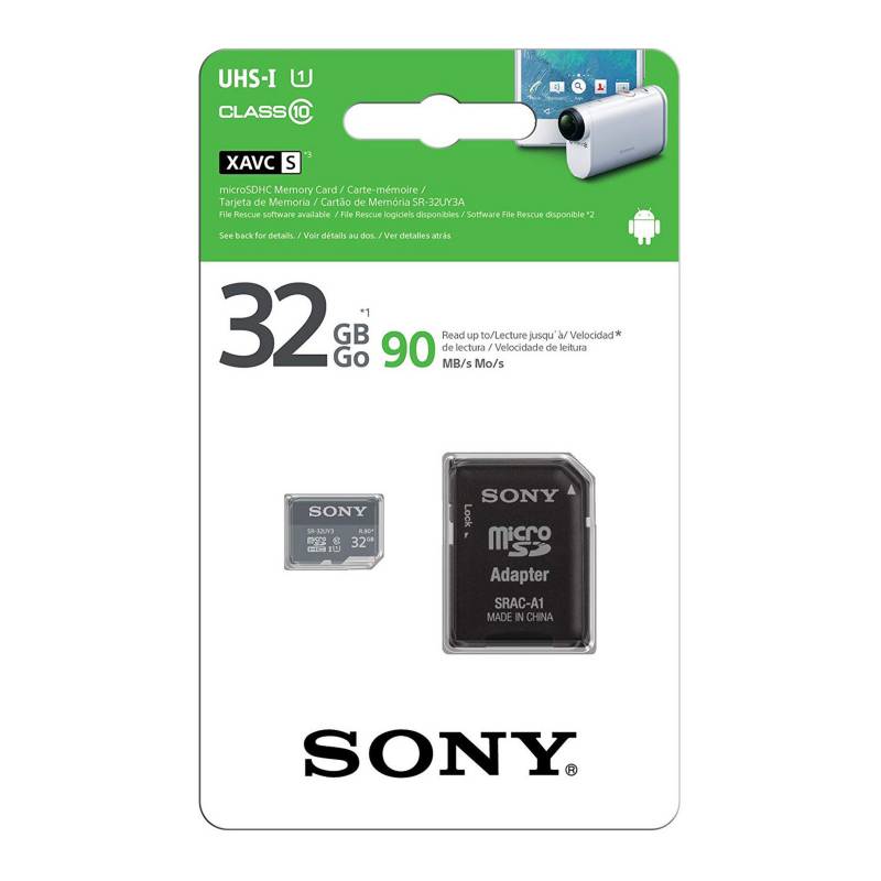 SONY - Memoria Micro SD 32GB 4K UHS-I 90Mbps