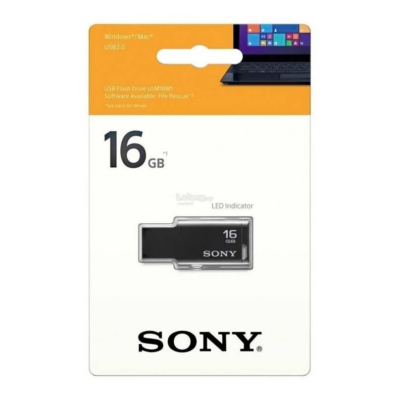 SONY - Memoria USB 16GB 2.0 110Mbps Negro