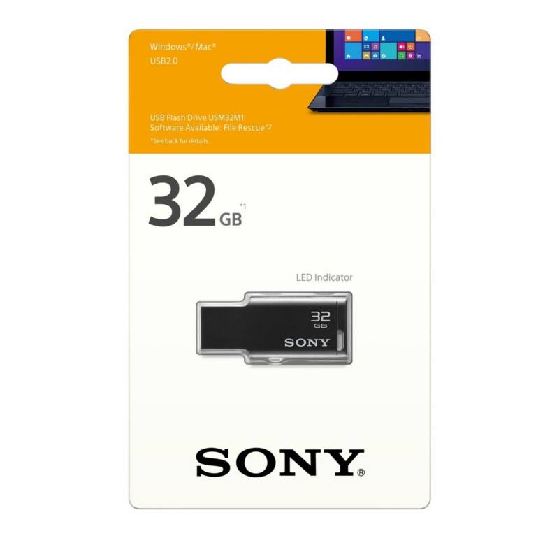 SONY - Memoria USB 32GB 2.0 110Mbps Negro