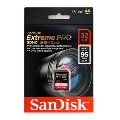SANDISK - Memoria SD Extreme Pro 32GB 4K 95Mbps UHS-I