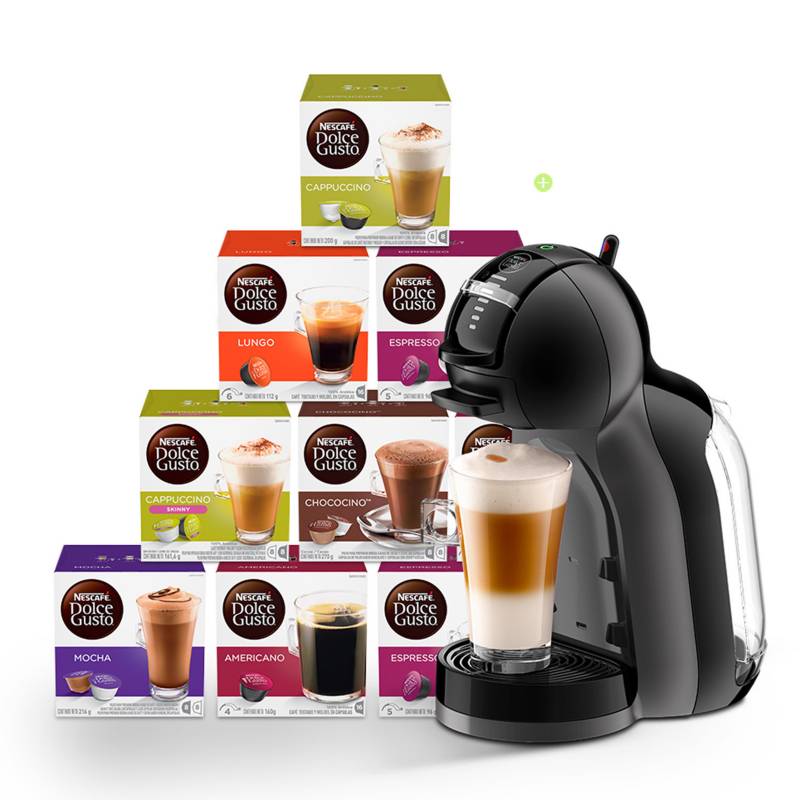 Cafetera Dolce Gusto 15 Bares + 10 Packs de Capsulas DOLCE GUSTO