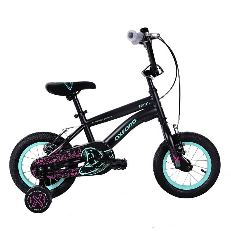 OXFORD - Bicicleta Infantil Niño Spine Negro/Verde - aro 12