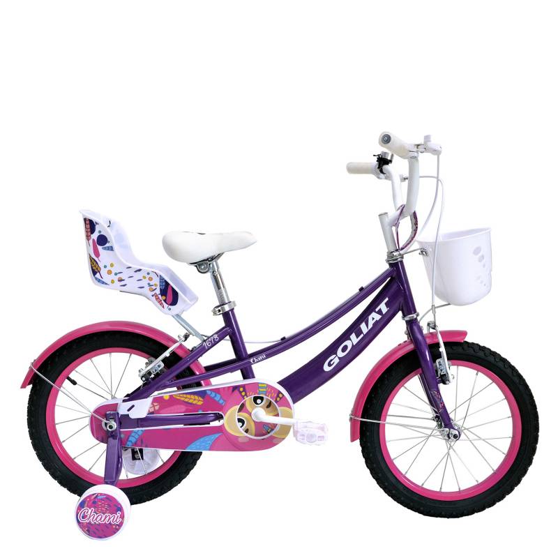 GOLIAT - Bicicleta Infantil Niña Chami Morado - aro 16