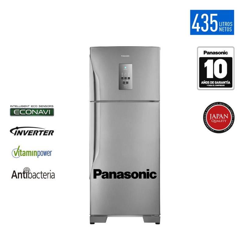 PANASONIC - Refrigeradora No Frost 435 Lts Inox