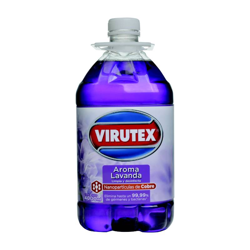VIRUTEX - Limpiador Desinfectante Lavanda 4000 Ml 