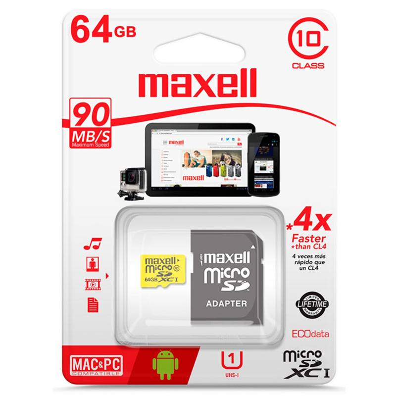 MAXELL - Micro SD 64GB