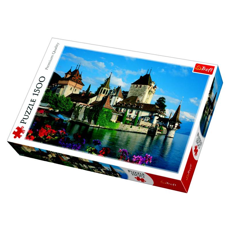 TREFL - Rompecabezas 1500 piezas: Oberhofen Castle - Suiza