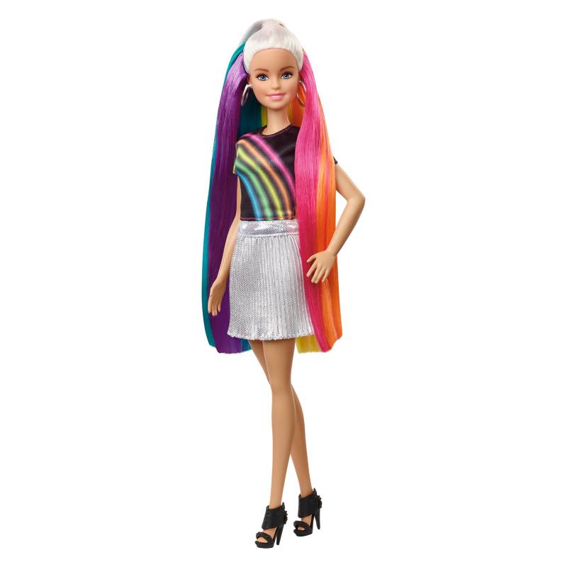 BARBIE - Barbie Fashionista Peinados de Arcoíris