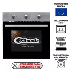 KLIMATIC - Horno empotrable a gas 60 L LUBECK BC