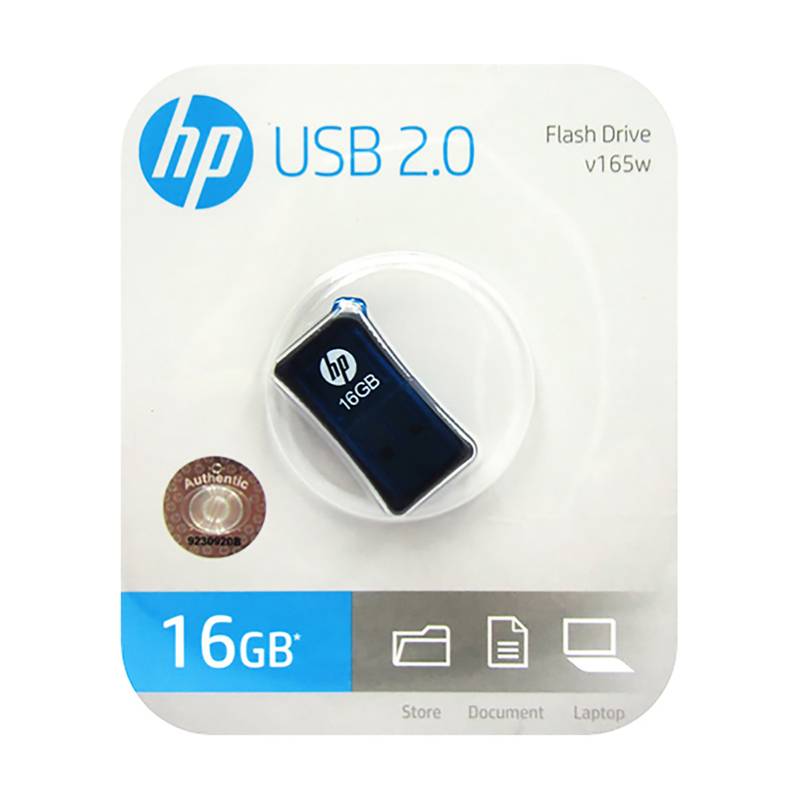 HP - Memoria USB 16GB Flash Drive V165W Azul